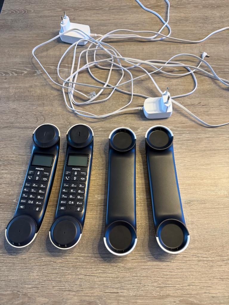 Vaste telefoons Philips, Telecommunicatie, Ophalen, Gebruikt, 2 handsets