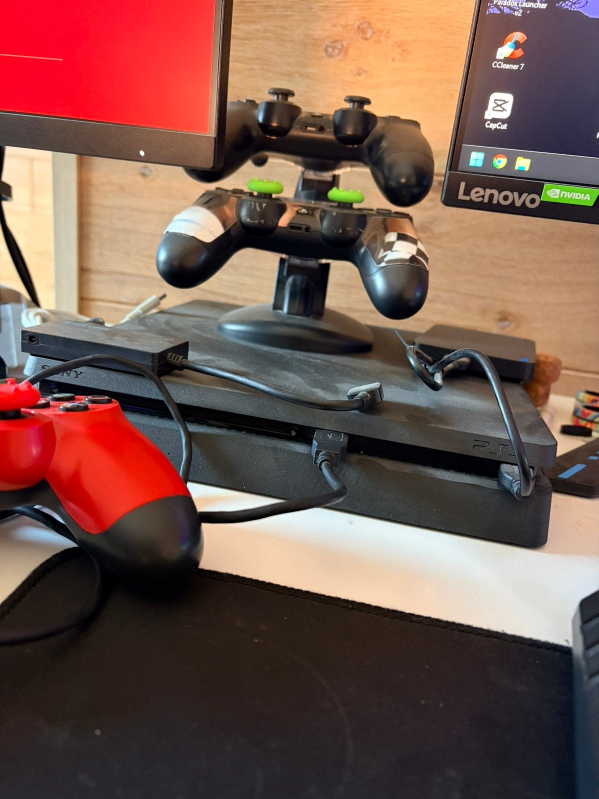 Playstation 4 - 500gb +3 controllers, Games en Spelcomputers, Ophalen, Gebruikt, 500 GB, Met 3 controllers of meer