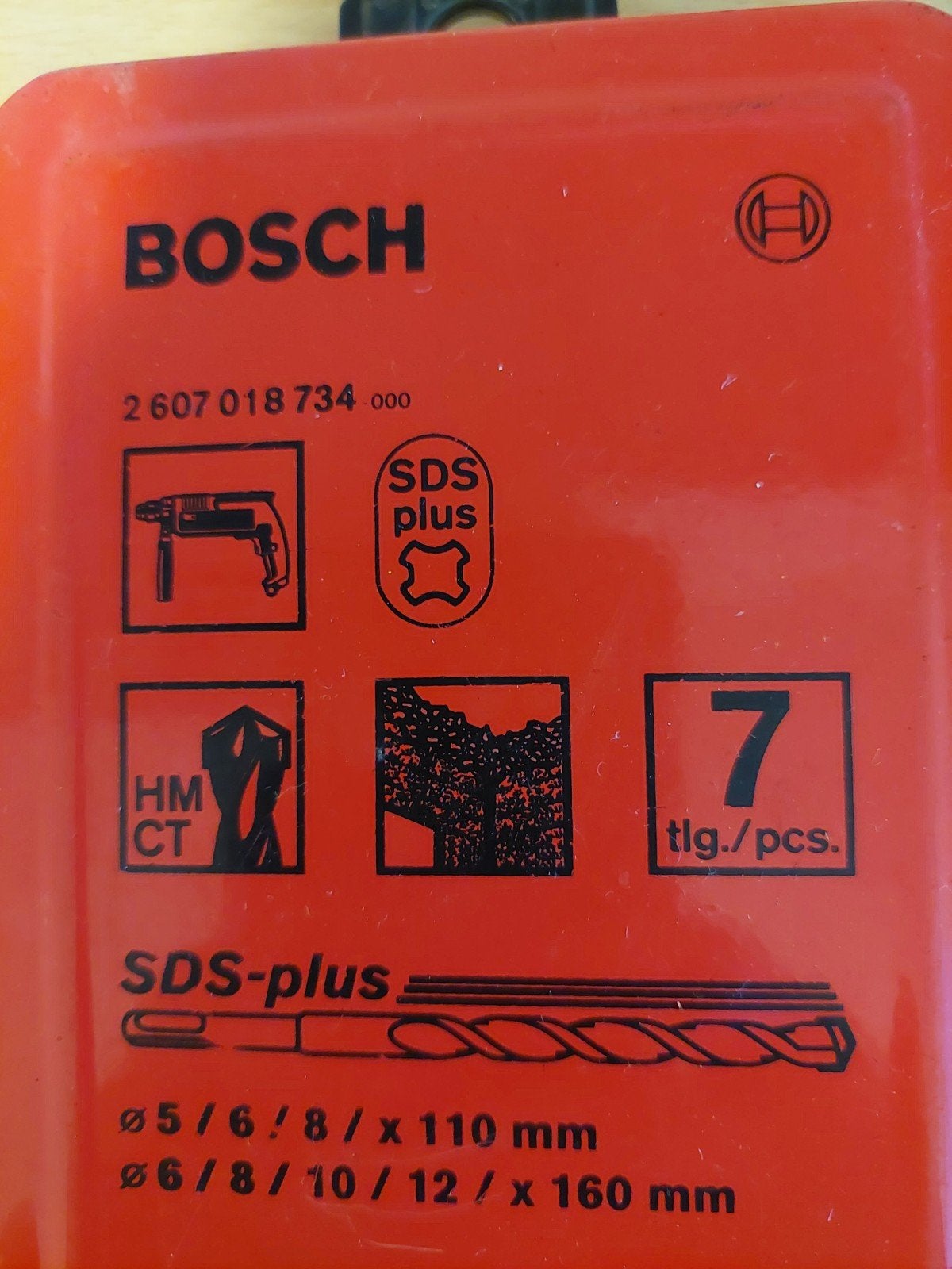 Boite de mèche à beton sds bosh, Enlèvement