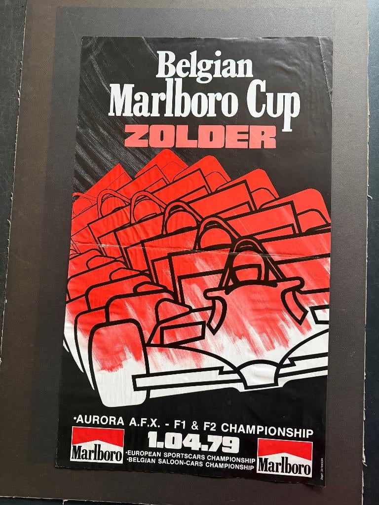 poster 1979 Belgian Marlboro Cup ZOlder F1 F2, Verzamelen, Ophalen of Verzenden, Formule 1