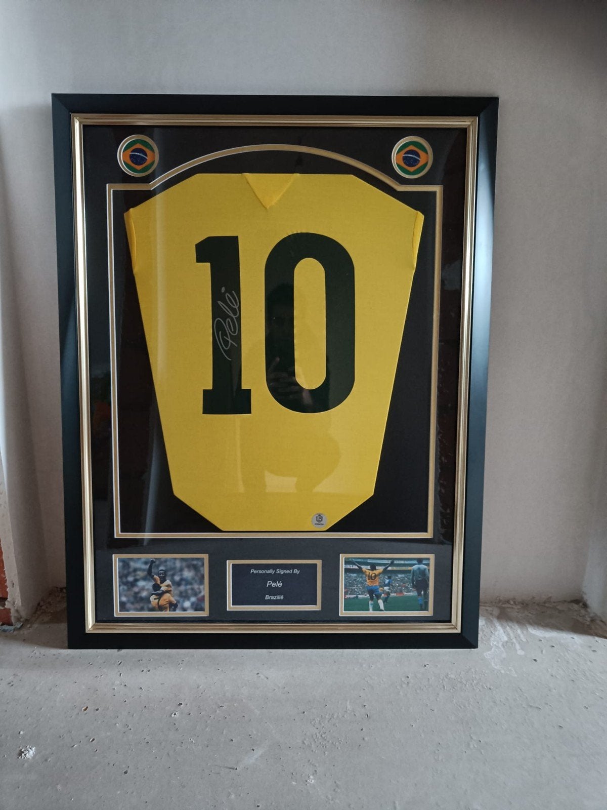 Gesigneerd shirt Pele - Brazilië, Verzamelen, Verzenden, Shirt