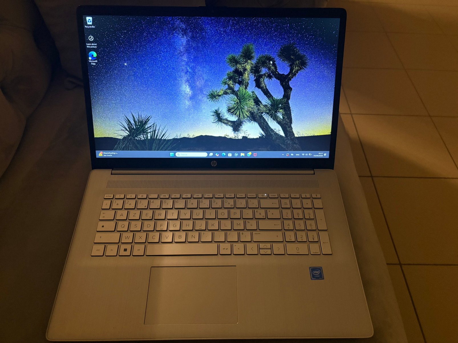 HP leptop, Enlèvement ou Envoi, 17 pouces ou plus, Azerty, 4 GB