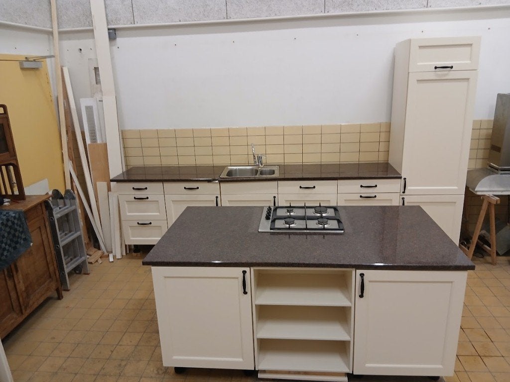 keuken, Huis en Inrichting, Keuken | Complete keukens, Zo goed als nieuw, Enkelwandige keuken, Overige kleuren, Graniet of Steen