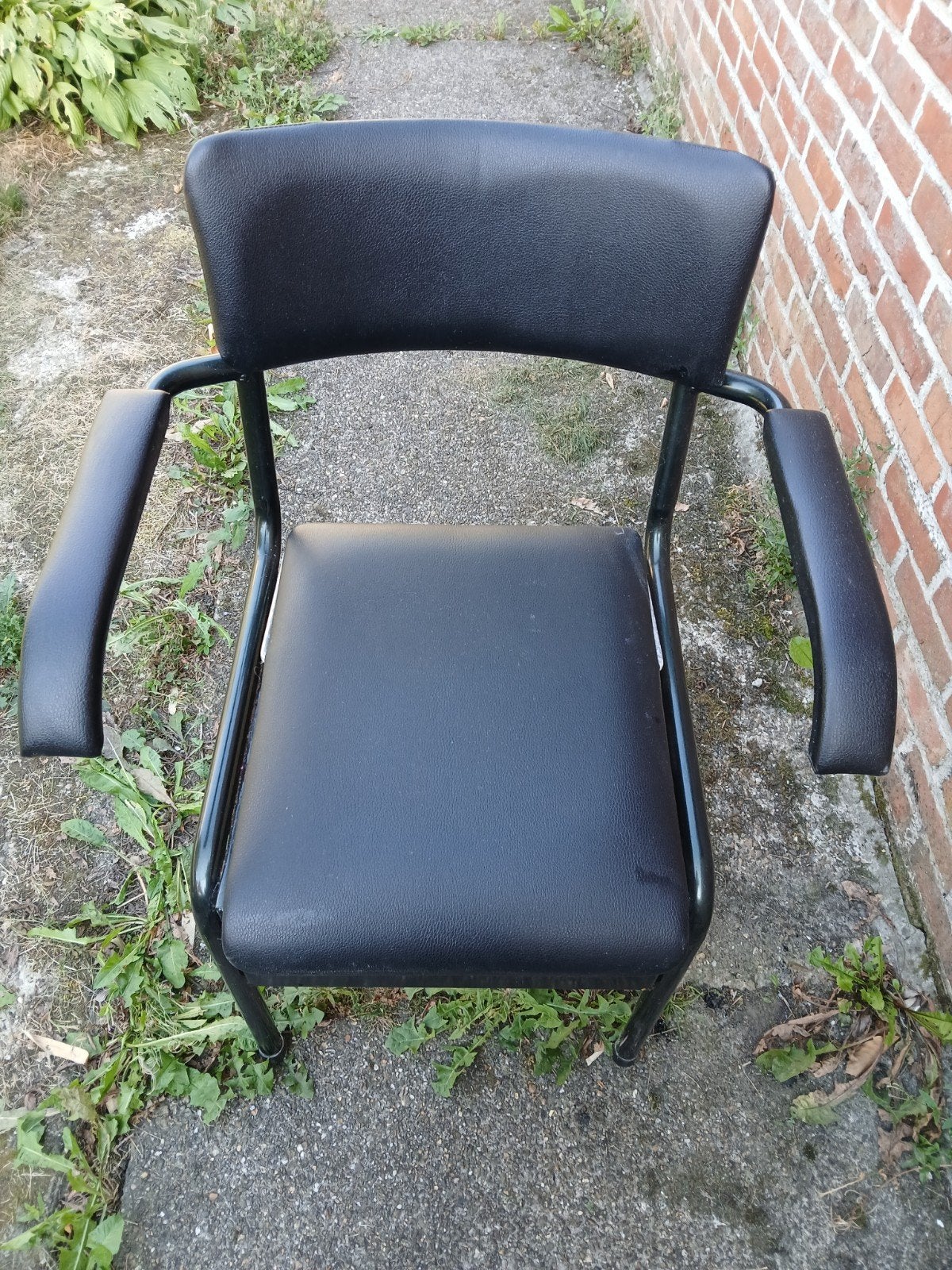chaise de toilette, Enlèvement, Utilisé, Noir, Synthétique