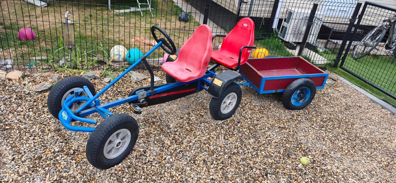 berg go-cart met aanhanger aanhangwagen. extra zitje, Kinderen en Baby's, Speelgoed | Buiten | Skelters, Ophalen, Berg