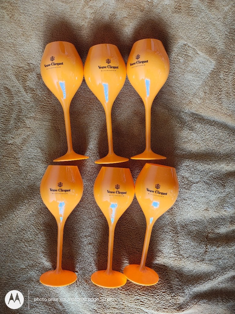 Veuve Clicquot Lot de 6 flûtes à champagne  neuves, Collections, Enlèvement ou Envoi, Neuf, Champagne