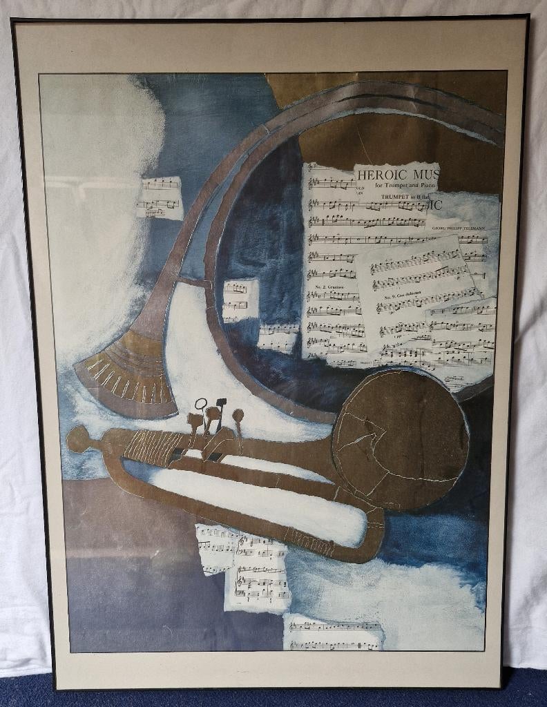 Poster Heroic Music van Rosina Wachtmeister, Huis en Inrichting, Woonaccessoires | Lijsten, Ophalen, Kunststof, 50 tot 75 cm, Zo goed als nieuw