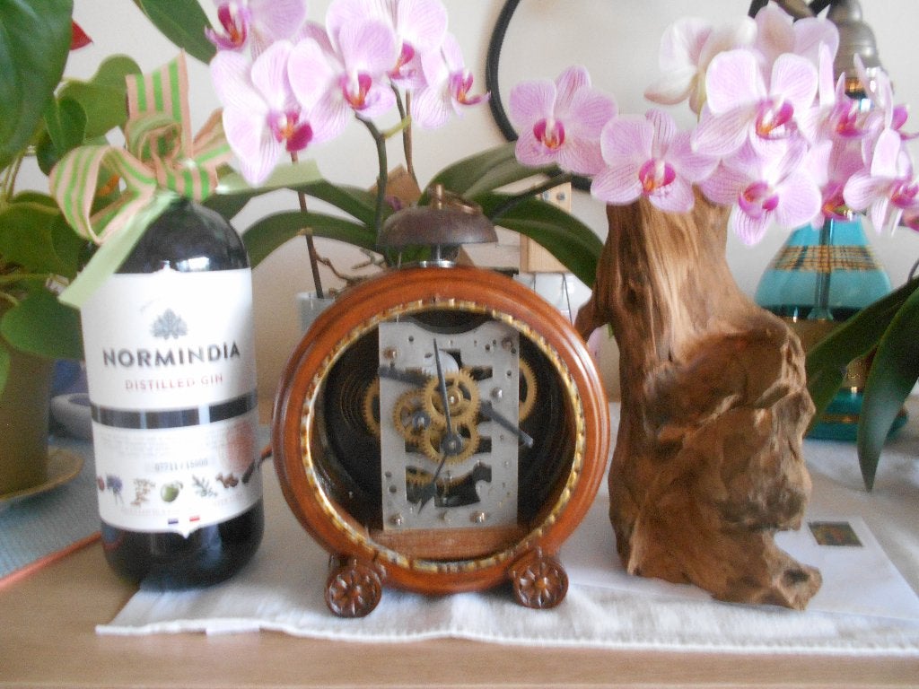 Unieke Steampunk Wekker met Verlichting!, Ophalen of Verzenden, Refurbished, Analoog