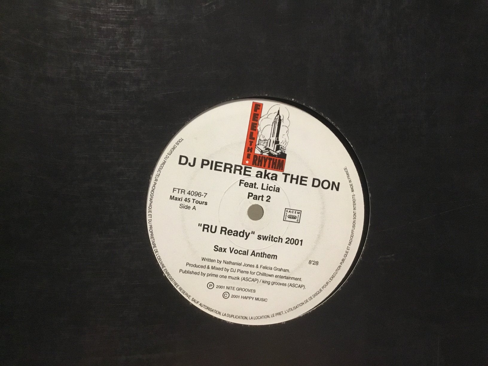 DJ Pierre aka The Don. R U Ready? (Switch 2001 Part 2), Enlèvement ou Envoi, Comme neuf