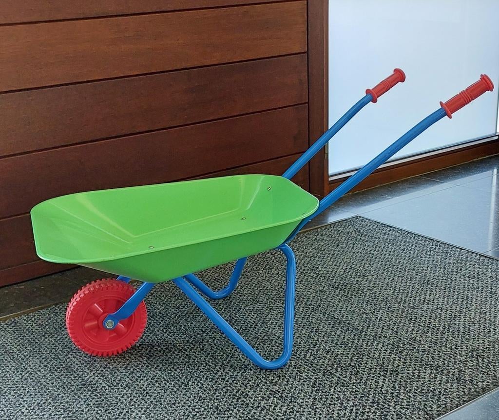 Kruiwagen + tuinhark kinderen, Ophalen, Zo goed als nieuw