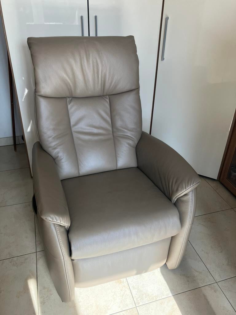 Lederen relax zetel 1 persoon, Maison & Meubles, Canapés | Salons, Neuf, Une personne, Cuir, Enlèvement