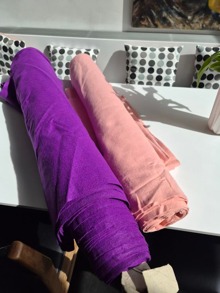 Vilt op rol paars en roze., Ophalen of Verzenden
