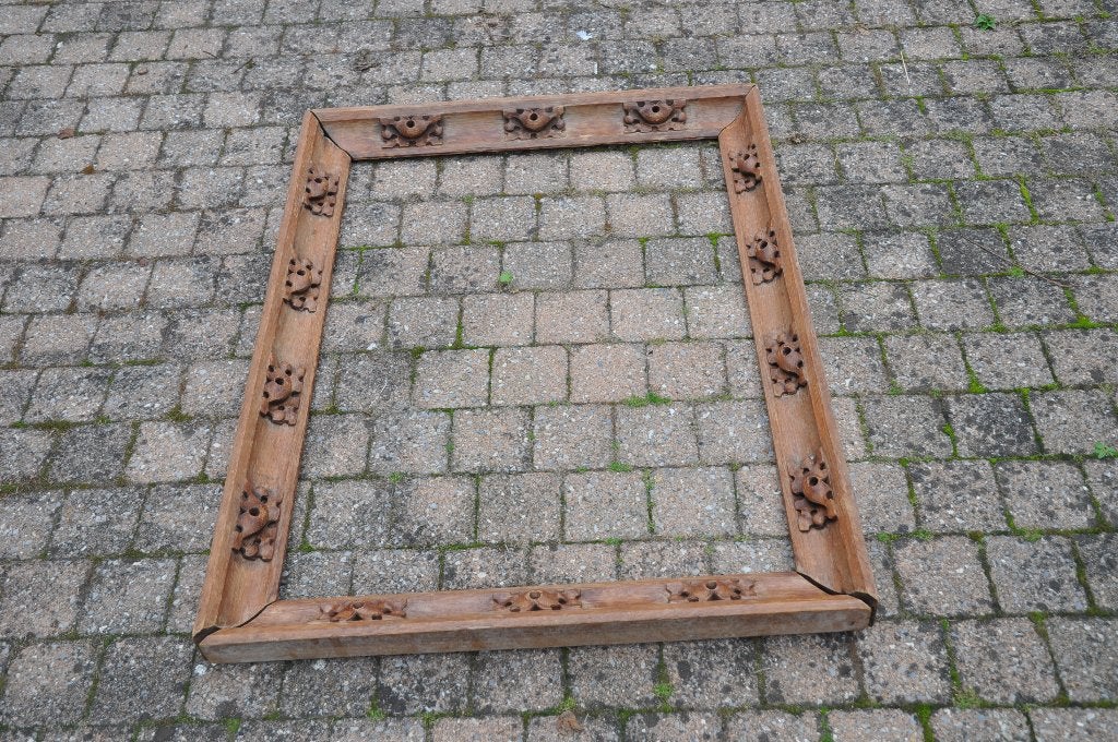 houten kader spiegel, Ophalen, Rechthoekig, 50 tot 100 cm, Minder dan 100 cm