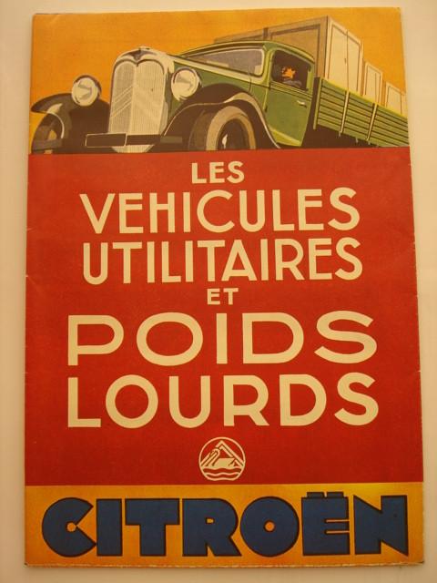Citroën VU/Poids Lourds 1933 fac simile 1993 Brochure Catalo, Boeken, Verzenden, Zo goed als nieuw, Citroën