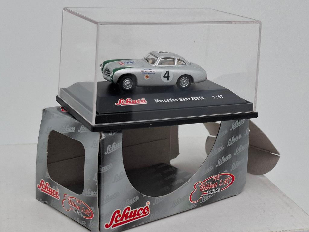 Mercedes Benz 300SL - start nr. 4 Mexico - Schuco 1/87, Verzenden, Zo goed als nieuw, Auto, Schuco