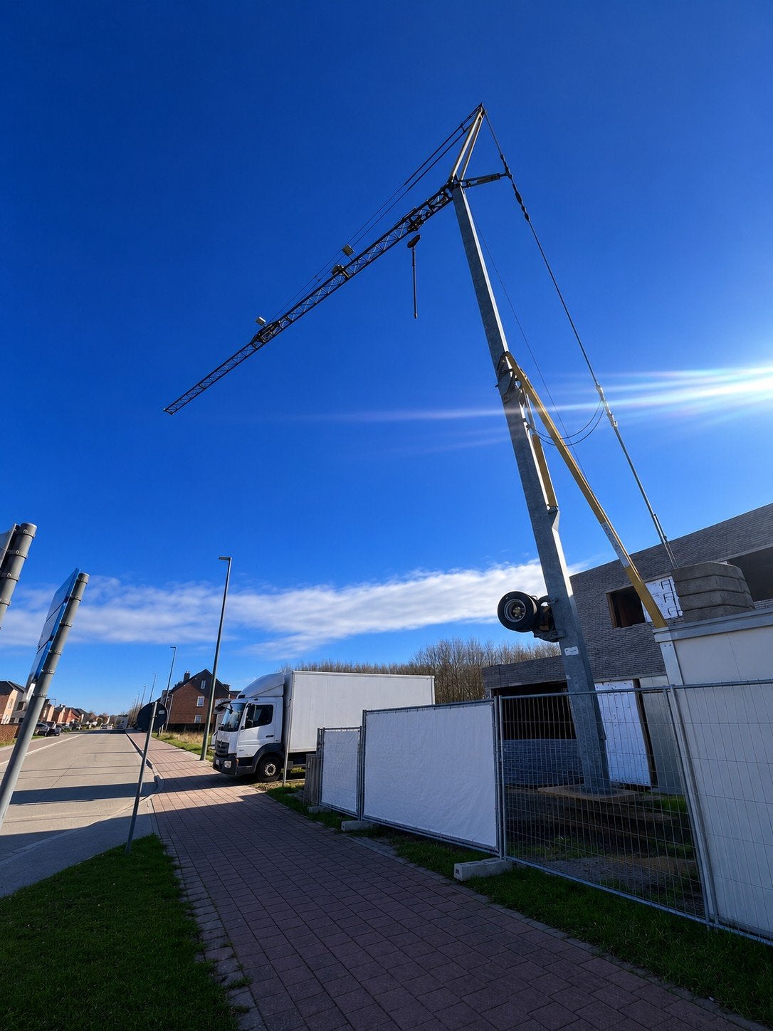 Bouwkraan Terex A26, Ophalen