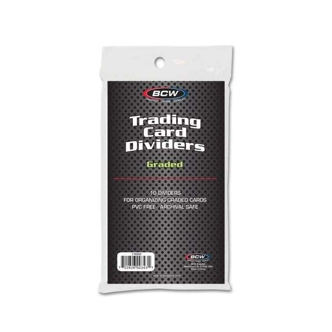 BCW Graded Trading Card Dividers, Envoi, Utilisé