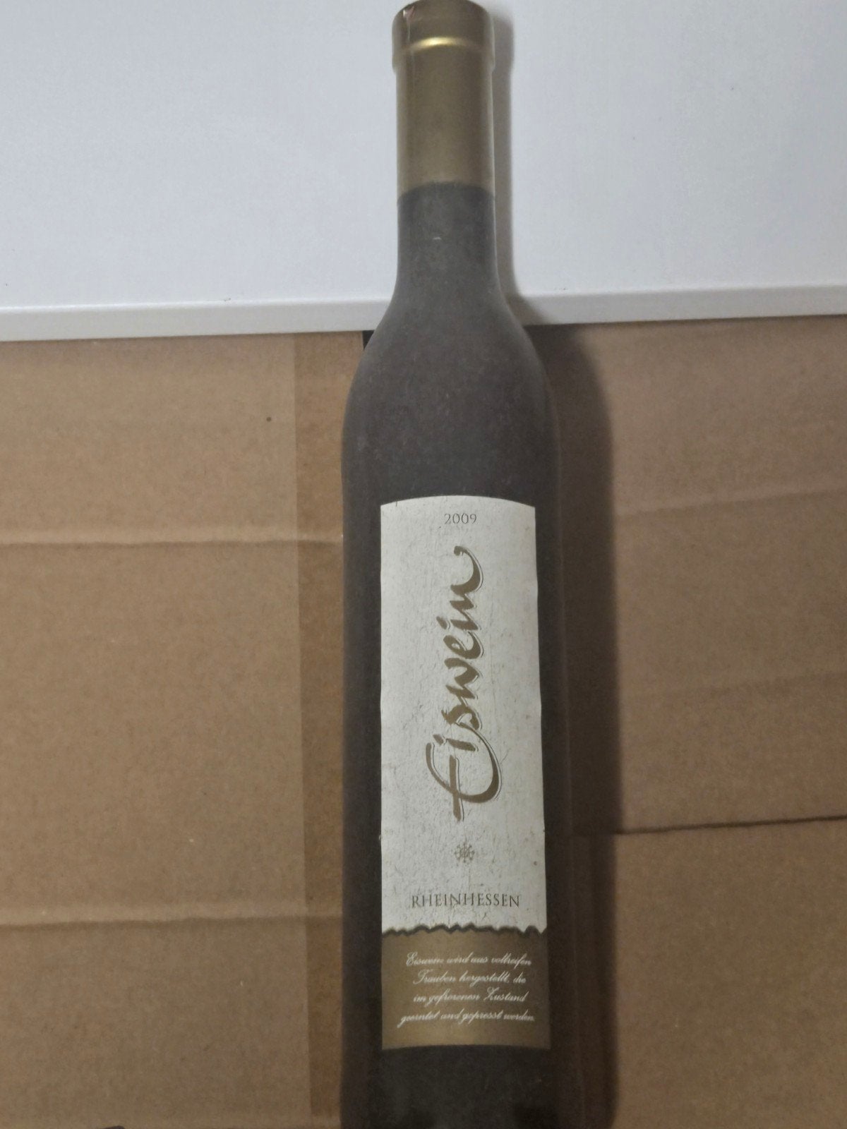 Une bouteille d'Eiswijn Rheinhessen année 2005 parfait état, Collections, Vins, Autres régions, Pleine, Vin blanc, Enlèvement