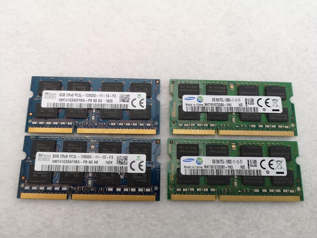DDR3 ram geheugen 8gb sodimm, Computers en Software, RAM geheugen, Ophalen, 8 GB, DDR3, Zo goed als nieuw