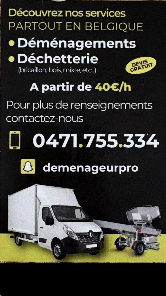 🚛 Transport en verhuizing met Truck + Lift 🇧🇪, Particulier, Te koop