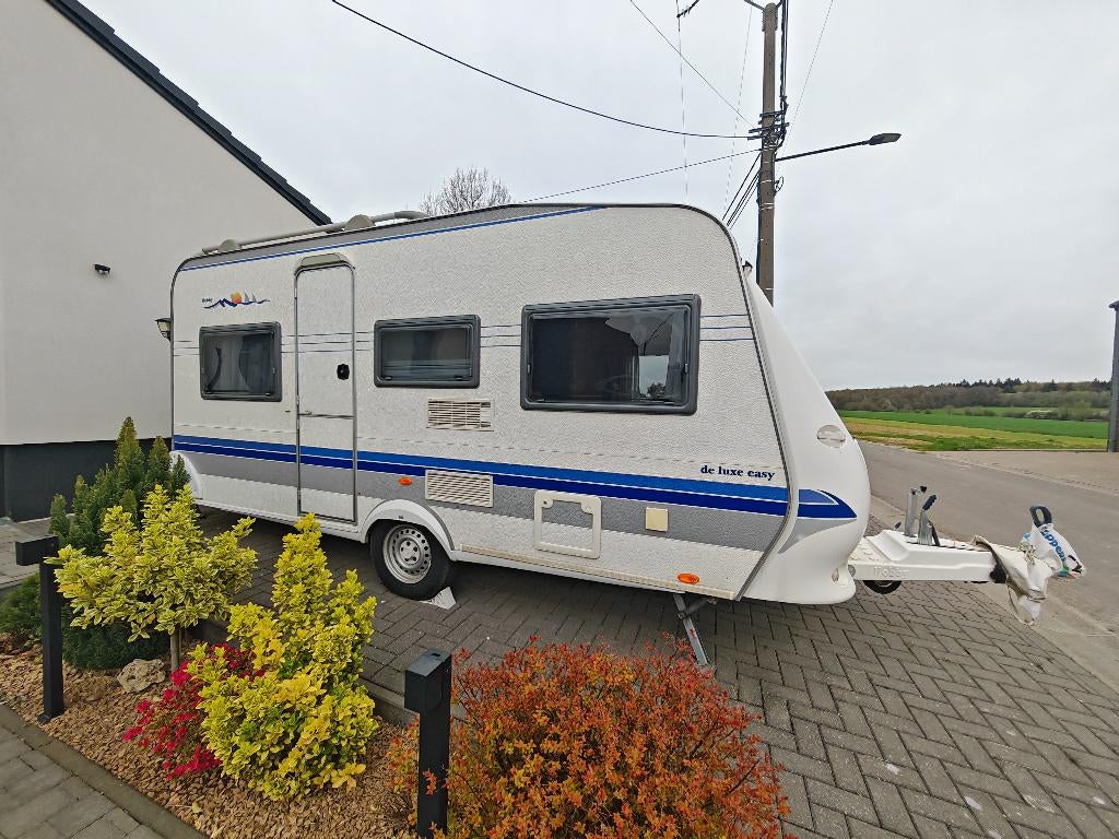 Hobbycaravan weinig gebruikt in zeer goede staat, Caravans en Kamperen, Caravans, Hobby, Particulier, Koelkast, Tot en met 4