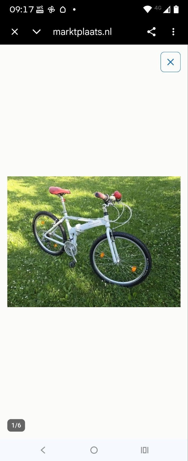 Pininfarina vouwfiets, Ophalen