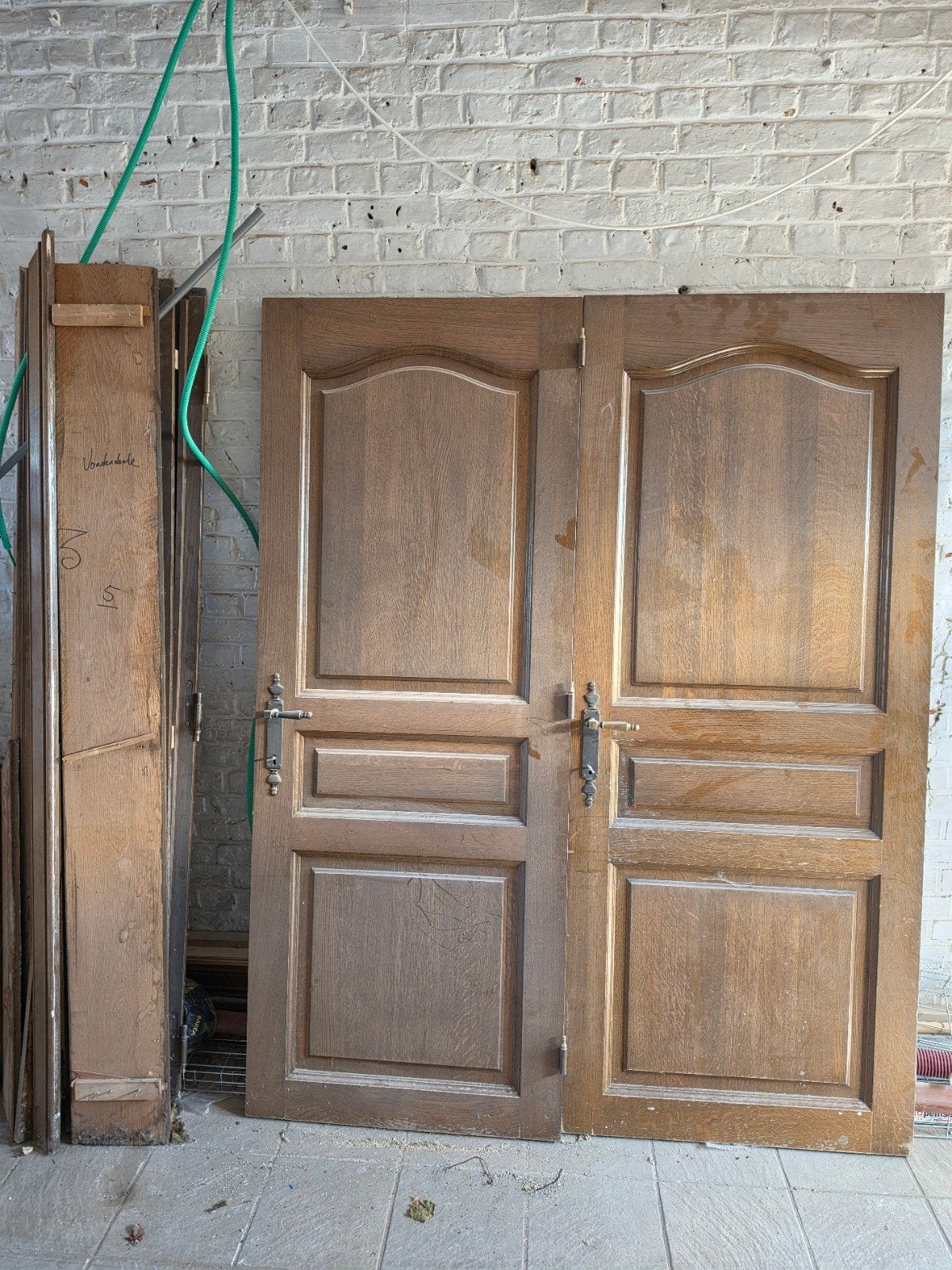 2x massieve eiken deuren, Doe-het-zelf en Bouw, Ophalen, Binnendeur
