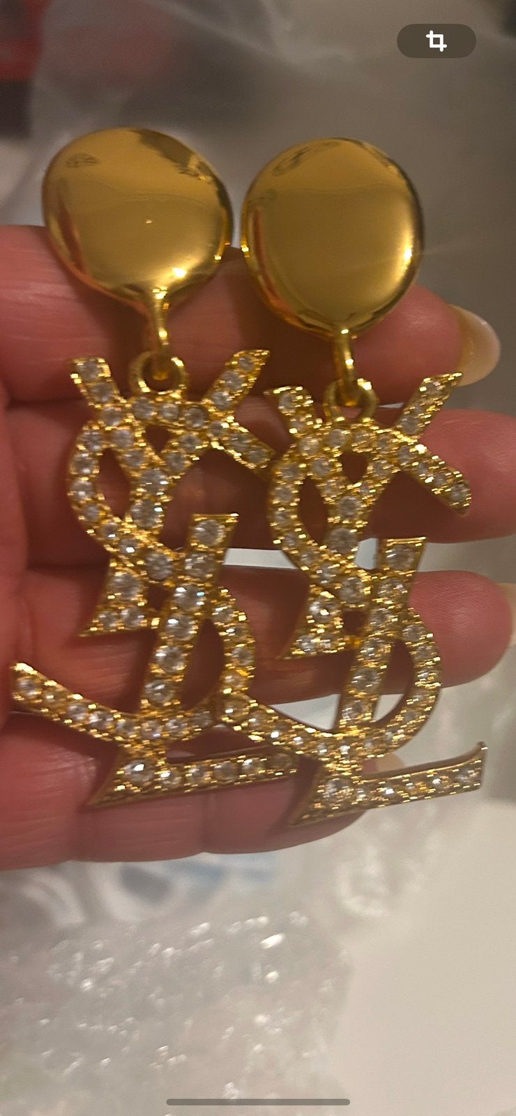 Boucles d’oreilles YSL Logo, Handtassen en Accessoires, Oorbellen, Overige materialen, Hangers, Nieuw, Ophalen of Verzenden