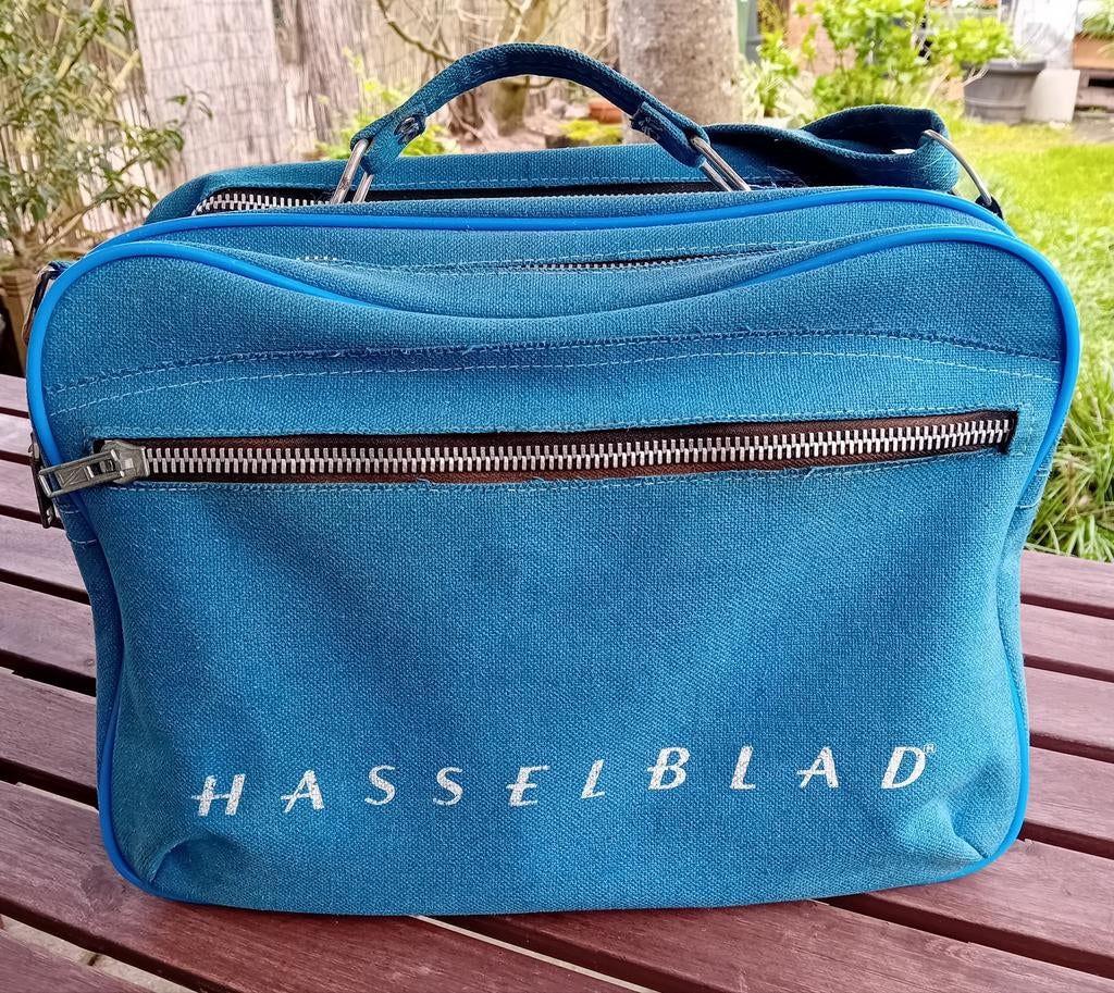 Hasselblad vintage canvas tas + lot cameras, accessoires., TV, Hi-fi & Vidéo, Photo | Sacs pour appareil, Enlèvement