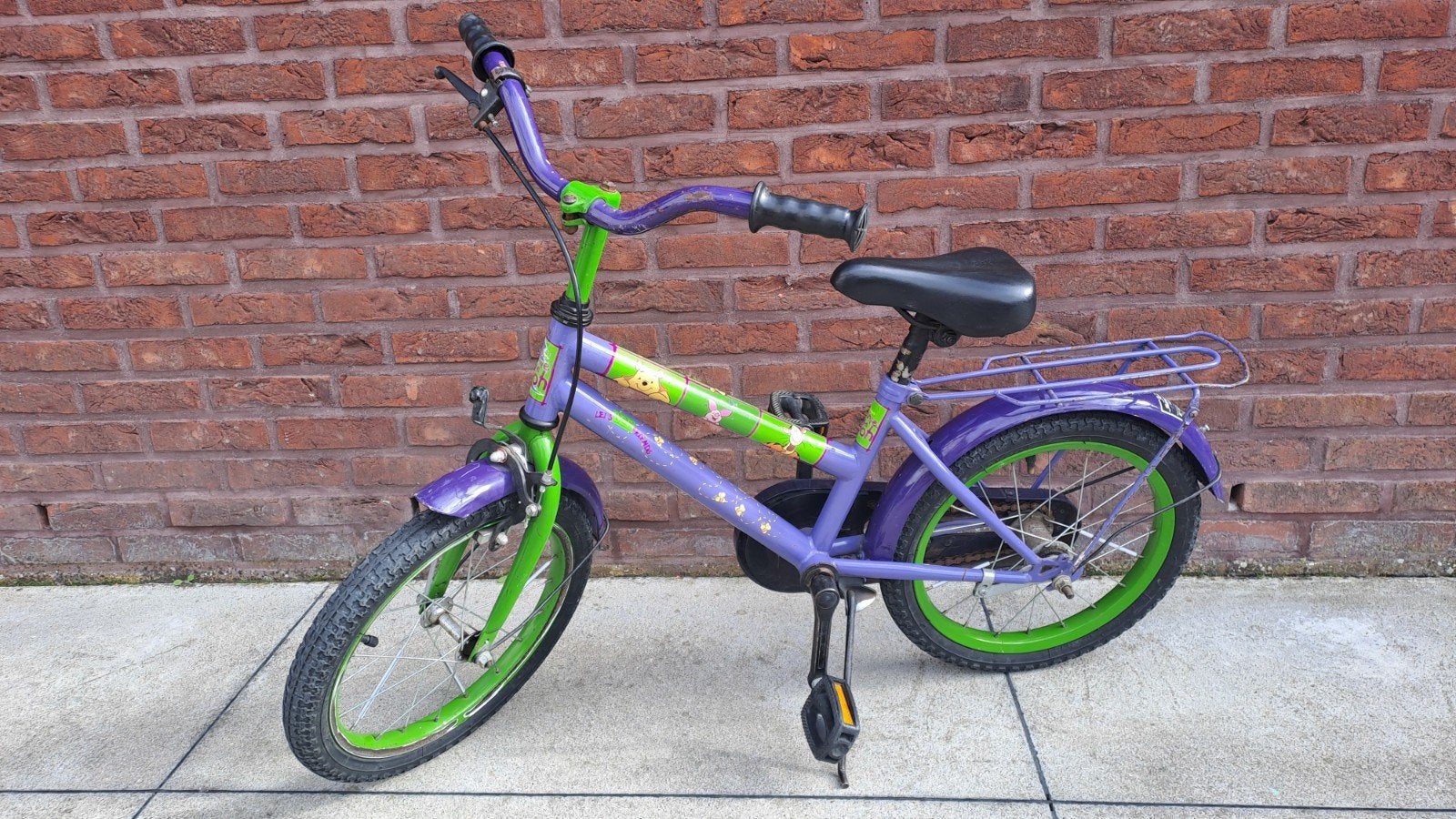 fiets 16 inch, Fietsen en Brommers, Ophalen, Gebruikt, Velgrem, 16 tot 20 inch