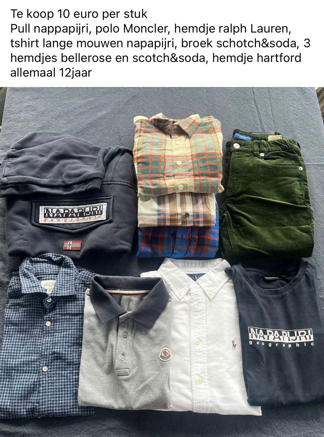 ralph lauren, moncler, scotch&soda, 10/12 j 10 euro stuk, Kinderen en Baby's, Ophalen of Verzenden, Zo goed als nieuw