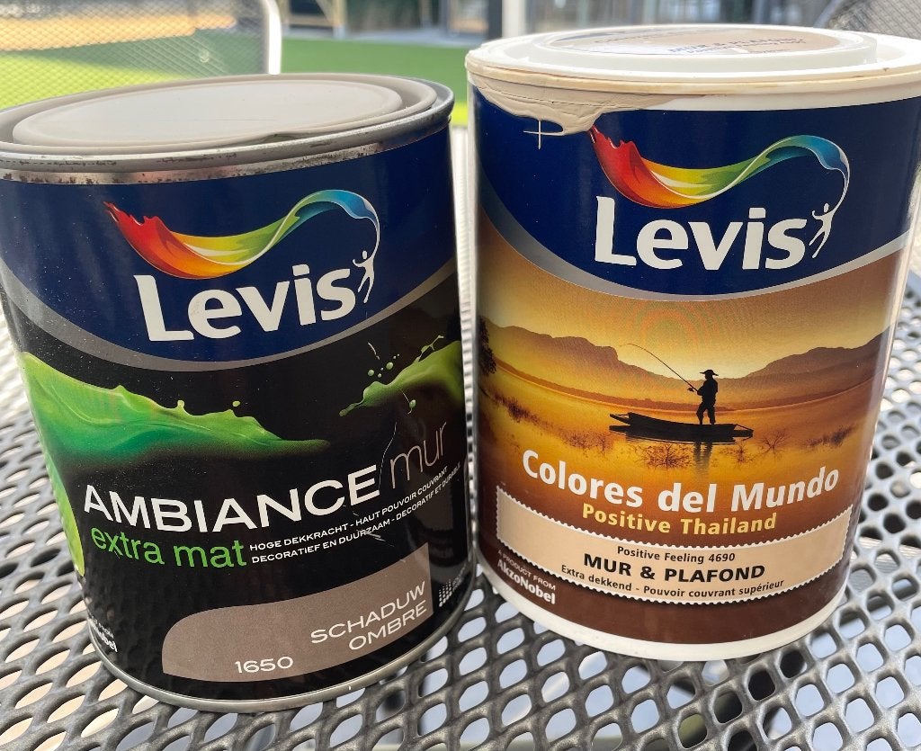 Levis muurverf, Bricolage & Construction, Peinture, Vernis & Laque, Comme neuf, Peinture, Moins de 5 litres, Enlèvement