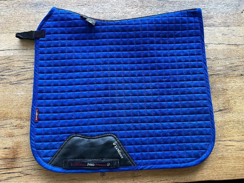 Dressuurdekje LeMieux mt L / full, blauw zgan!, Dieren en Toebehoren, Full (L), Dressuurdekje, Ophalen of Verzenden, Zo goed als nieuw