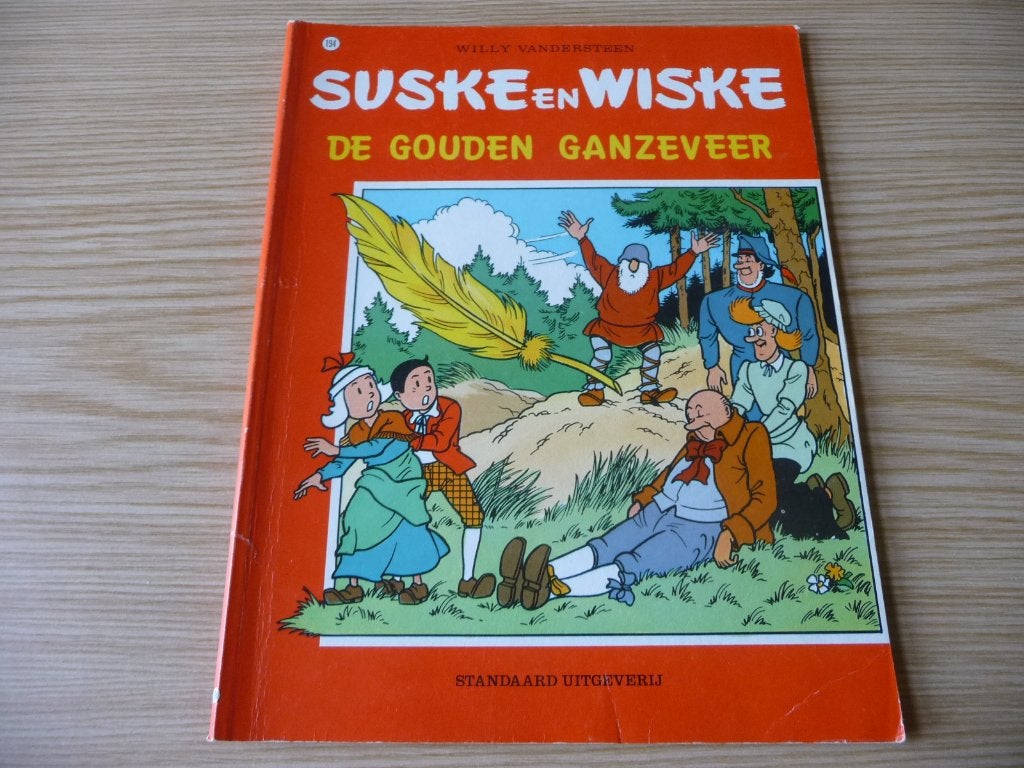 Suske & Wiske 194. De gouden ganzeveer EERSTE DRUK €3,5, Boeken, Willy Vandersteen, Eén stripboek, Ophalen of Verzenden, Zo goed als nieuw