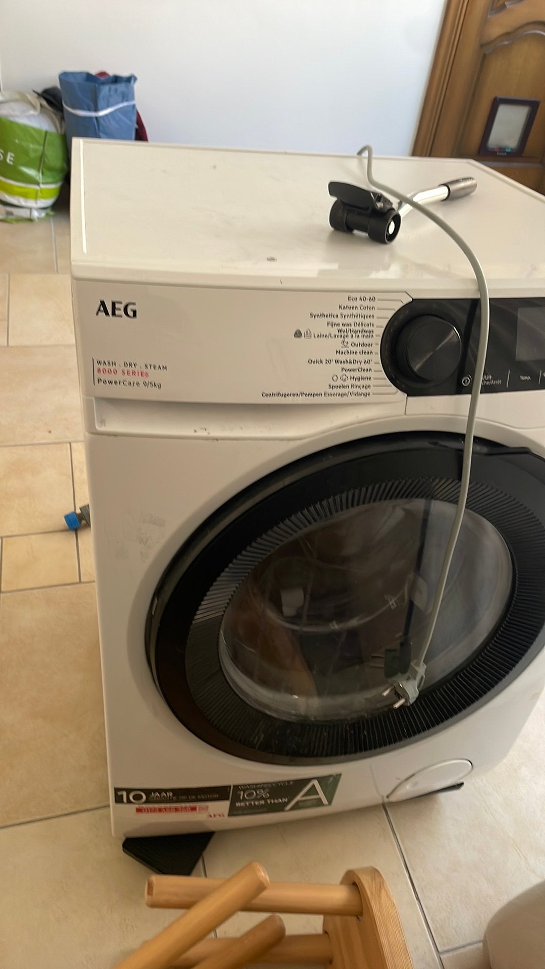 Monter lave linge lourd 15-20 marches au deuxieme etage, Ophalen of Verzenden, Zo goed als nieuw