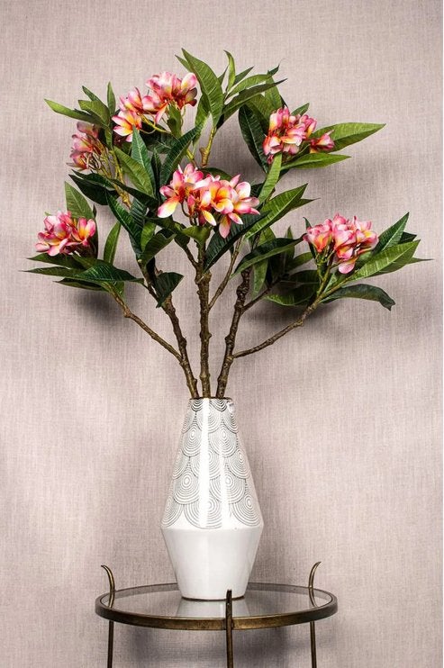NIEUWE LUXE KUNSTBLOEM Plumeria 110 cm hoge tak – bloem PTMD, Binnen, Kunstbloem, Nieuw, Ophalen of Verzenden