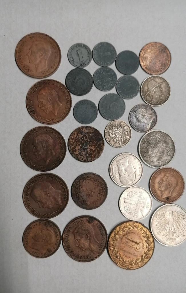 Pièces monnaie belge Allemande nederland Autriche ww, Envoi, Autre, Monnaie en vrac