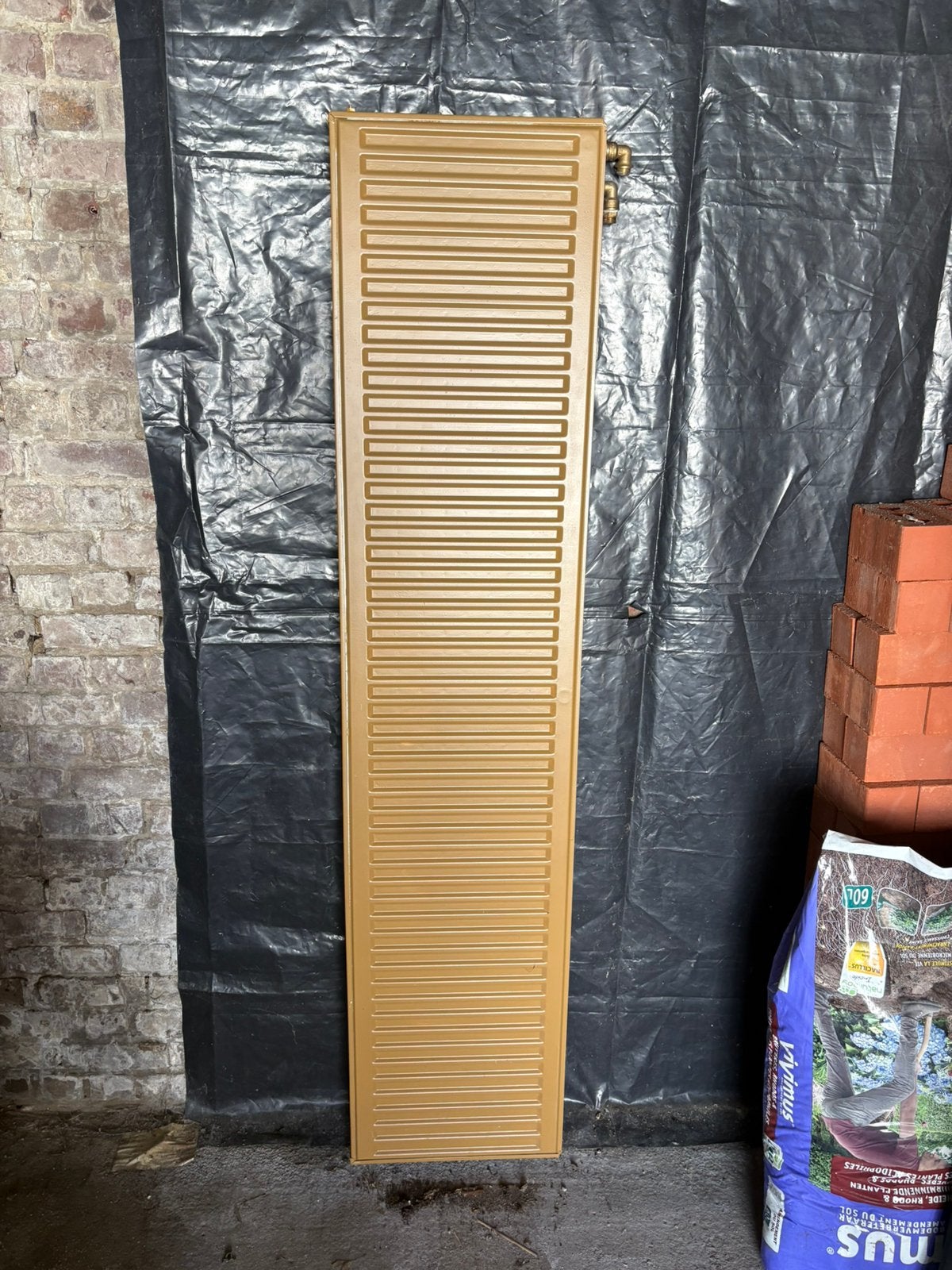 Horizontale radiator, Bricolage & Construction, Chauffage & Radiateurs, Enlèvement, Utilisé, Radiateur