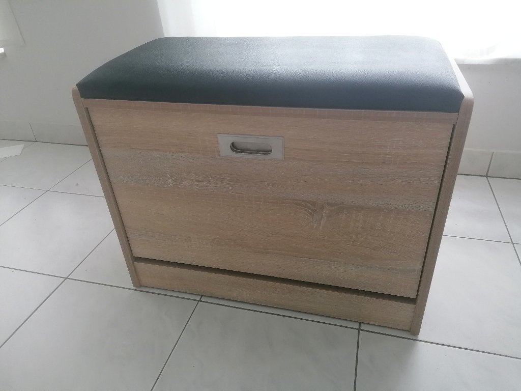Armoire à chaussures Brania avec banc - 8 paires, Maison & Meubles, Armoires | Armoires à chaussures, Comme neuf, Enlèvement