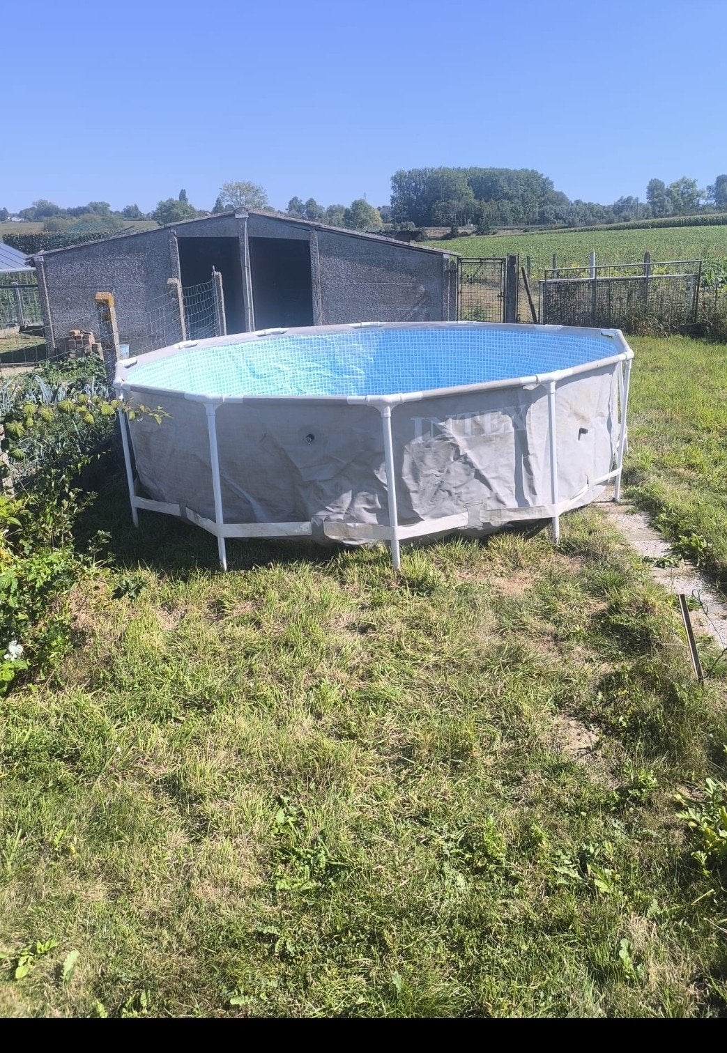 intex 3.7m top staat, 80 tot 120 cm, Rond, 300 cm of meer, Ophalen of Verzenden
