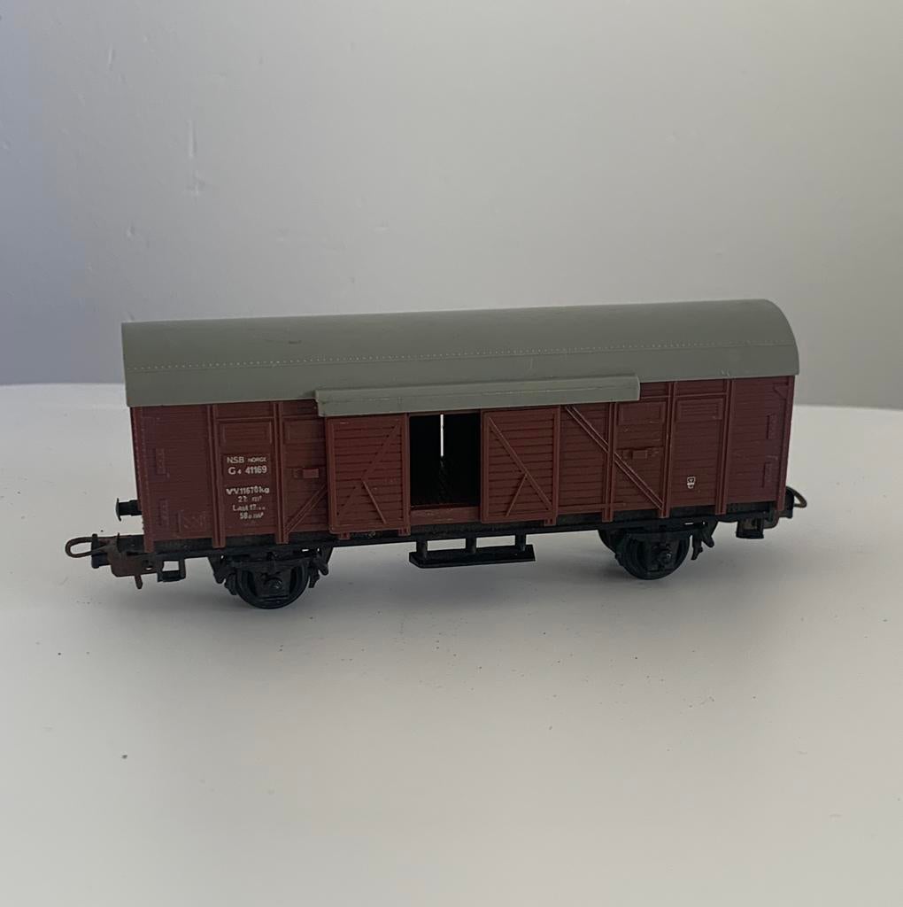 Wagon de marchandises Lima H0 (N.S.B., Norge). Vintage., Enlèvement ou Envoi, Utilisé, Wagon, Lima