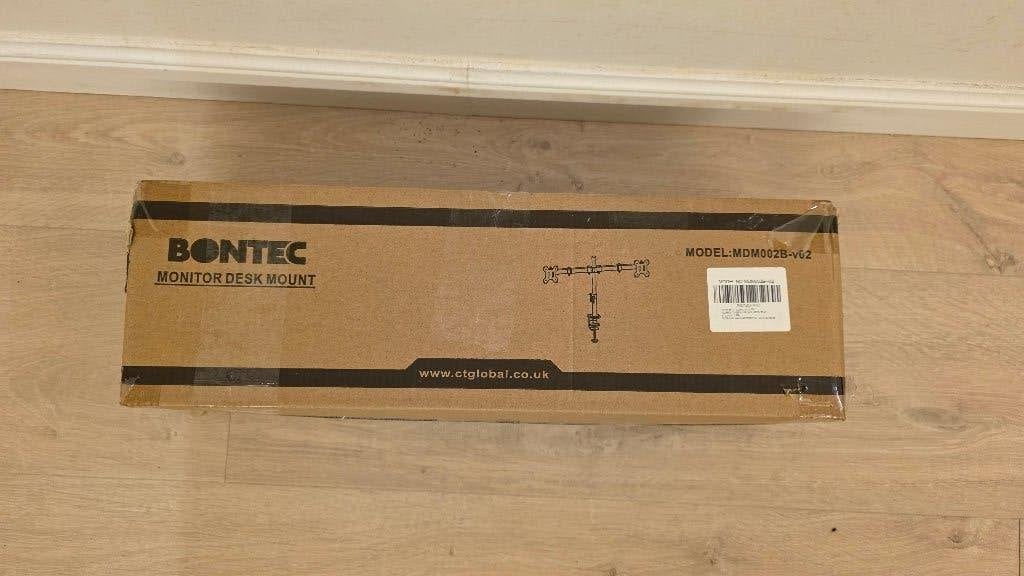 Dual monitor beugel tot 27 inch - goede staat, Ophalen, Zo goed als nieuw