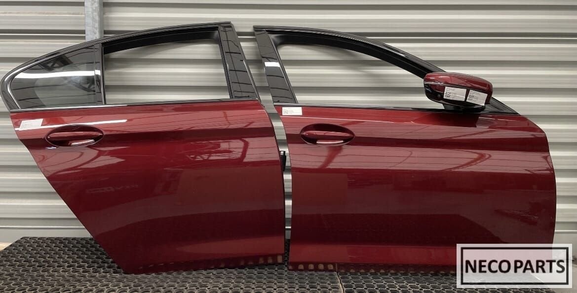BMW 5 SERIE G30 G31 PORTIER DEUR X1C KLEUR ALLES LEVERBAAR !, Arrière, -, Haillon arrière, Utilisé