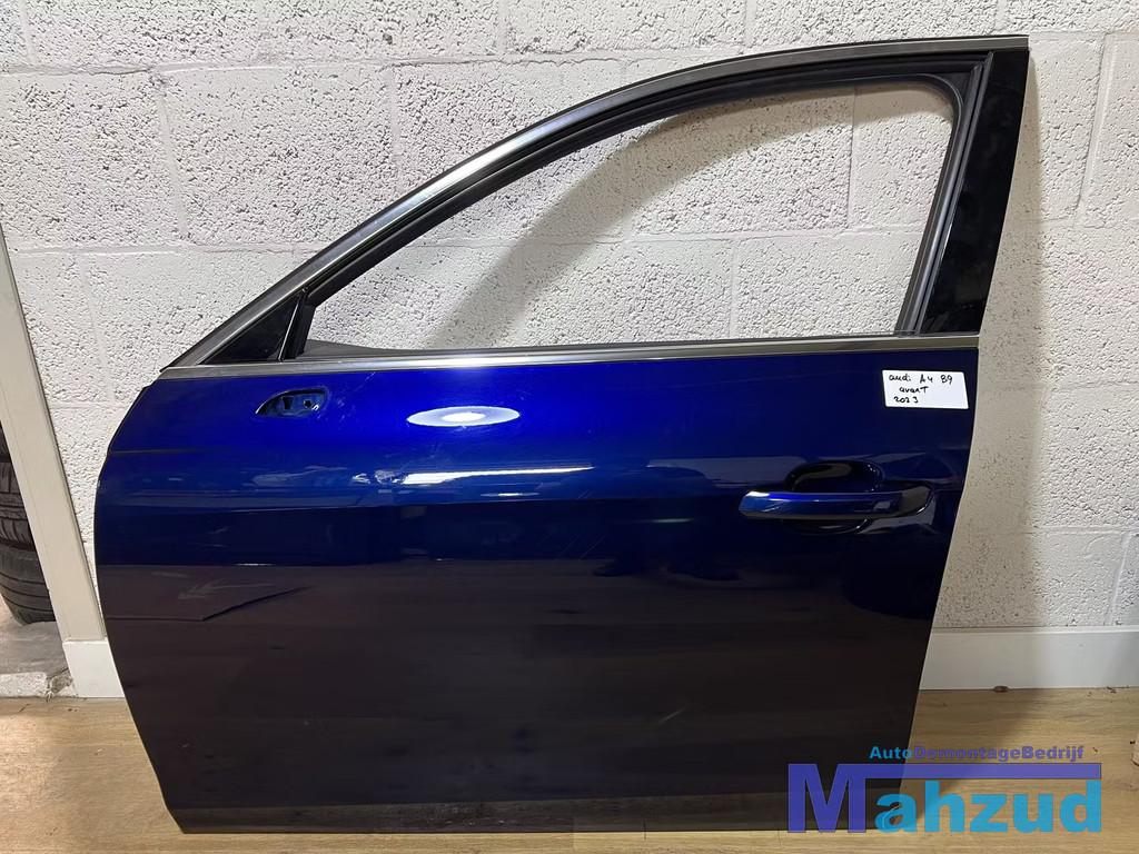 AUDI A4 B9 AVANT blauw links voor deur portier 2020-2024, Gebruikt, Deur, AUDI AG, Voor