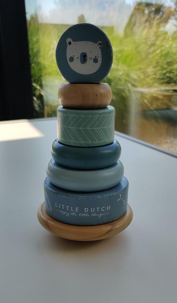 Little Dutch stapeltoren, Kinderen en Baby's, Speelgoed | Houten speelgoed, Ophalen of Verzenden, Gebruikt, Overige typen