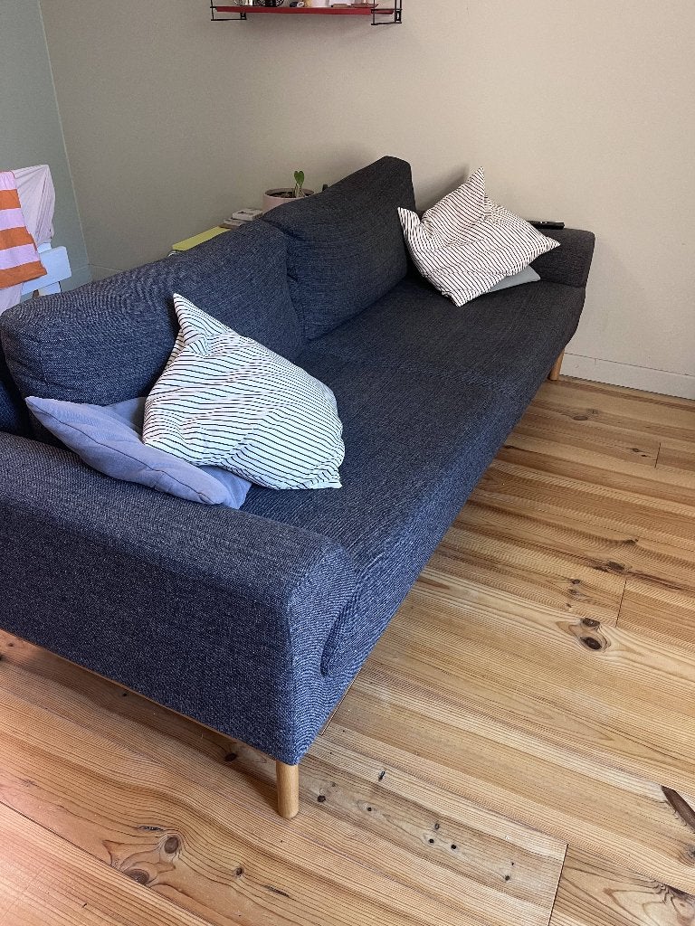 Grijze zetel, Sofacompany, Maison & Meubles, Canapés | Salons, 200 à 250 cm, Banc droit, Enlèvement, Utilisé