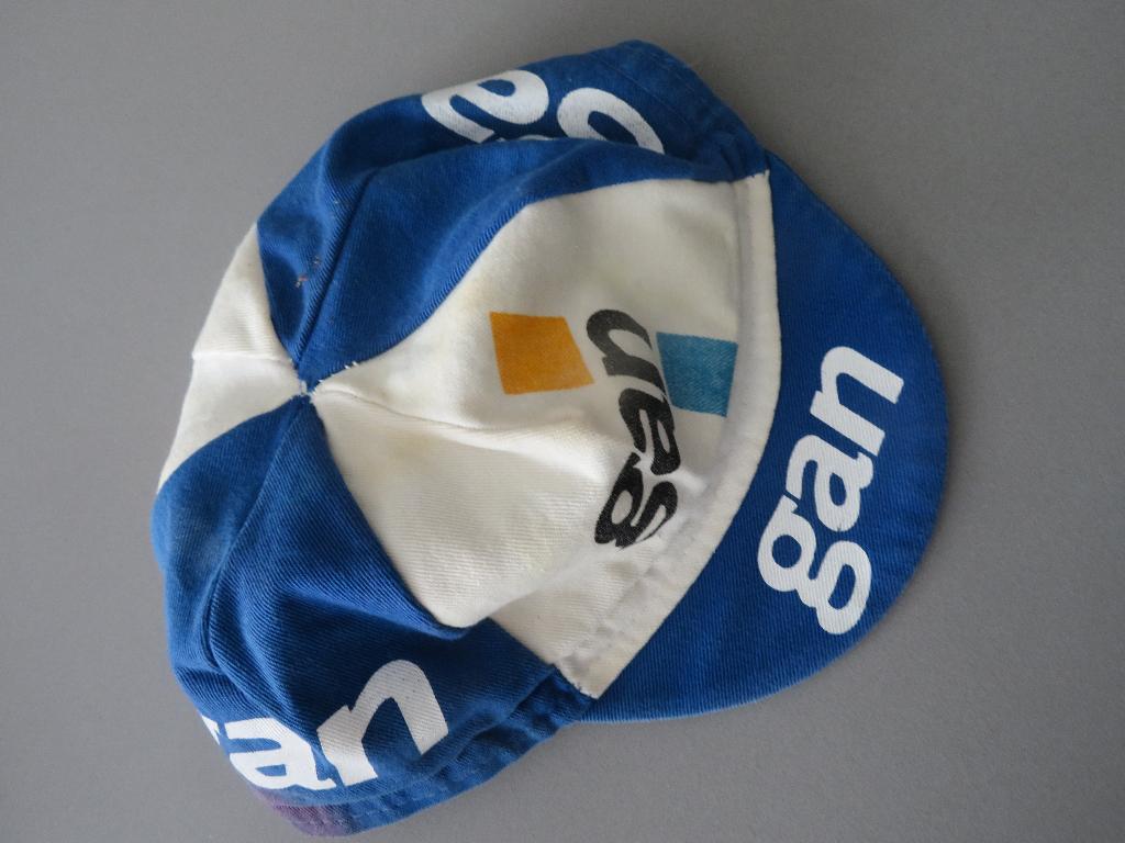 oud wielerpetje koerspetje wielrennen team GAN, Ophalen of Verzenden, Zo goed als nieuw, Pet of Muts