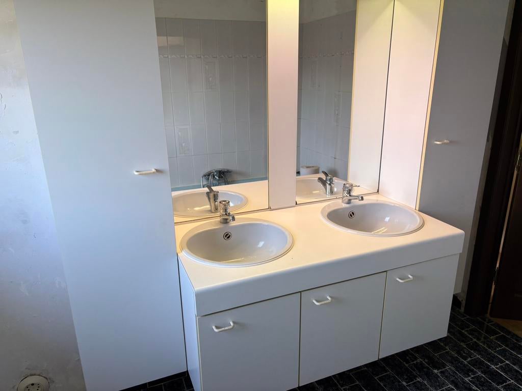 Badkamermeubel totale breedte 2m en middelste stuk 1m20, Meuble lavabo, 150 à 200 cm, Utilisé, 50 à 75 cm