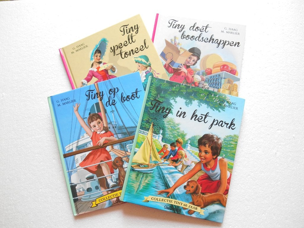 4 Tiny boeken uit de Collectie Tiny 60 jaar (1), Boeken, Verzenden, Zo goed als nieuw, Gijs Haag - Marcel Marlier