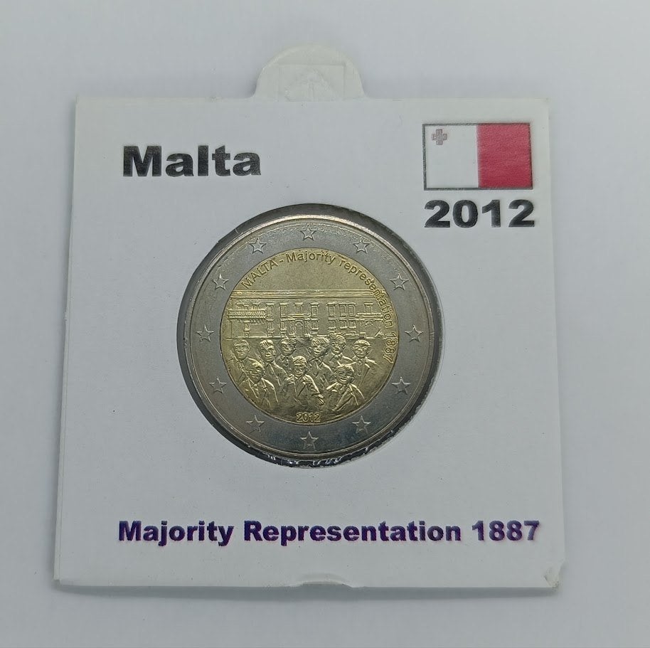 Malta 2012 Majority Representation - 1887, Timbres & Monnaies, Monnaies | Europe | Monnaies euro, Enlèvement ou Envoi, Malte, 2 euros